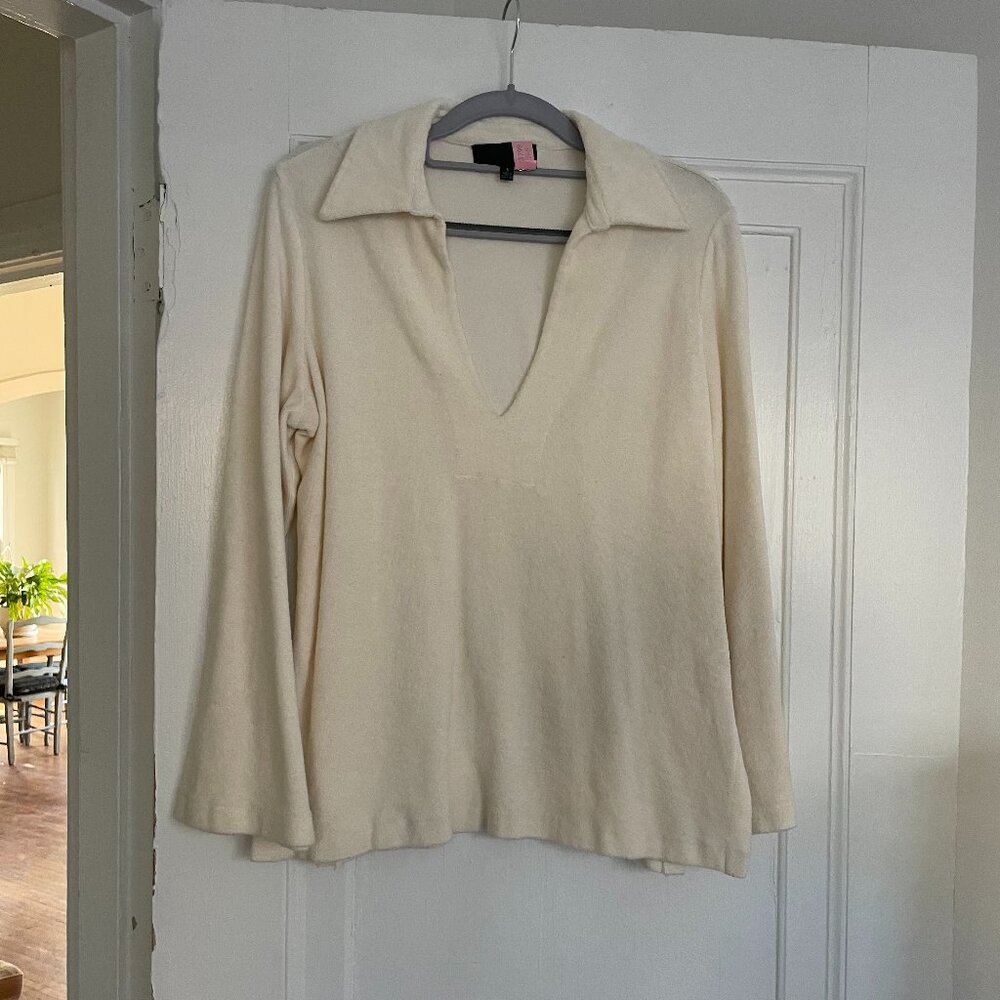 Nili Lotan Cotton Polo Sweater (S)
